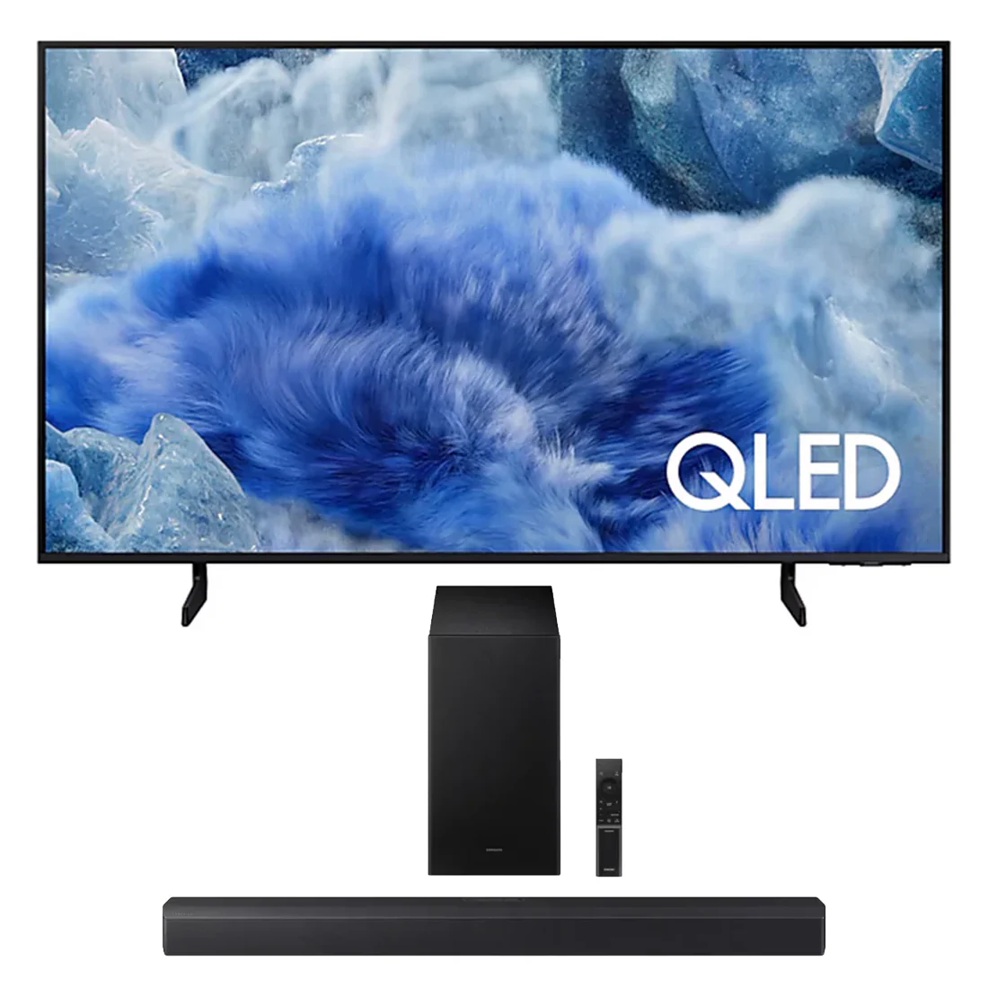 Samsung Q8F QLED 4K Vision AI Smart TV | Samsung HW-B550F/ZC 2.1 Channel Soundbar - 2025 - Bundle