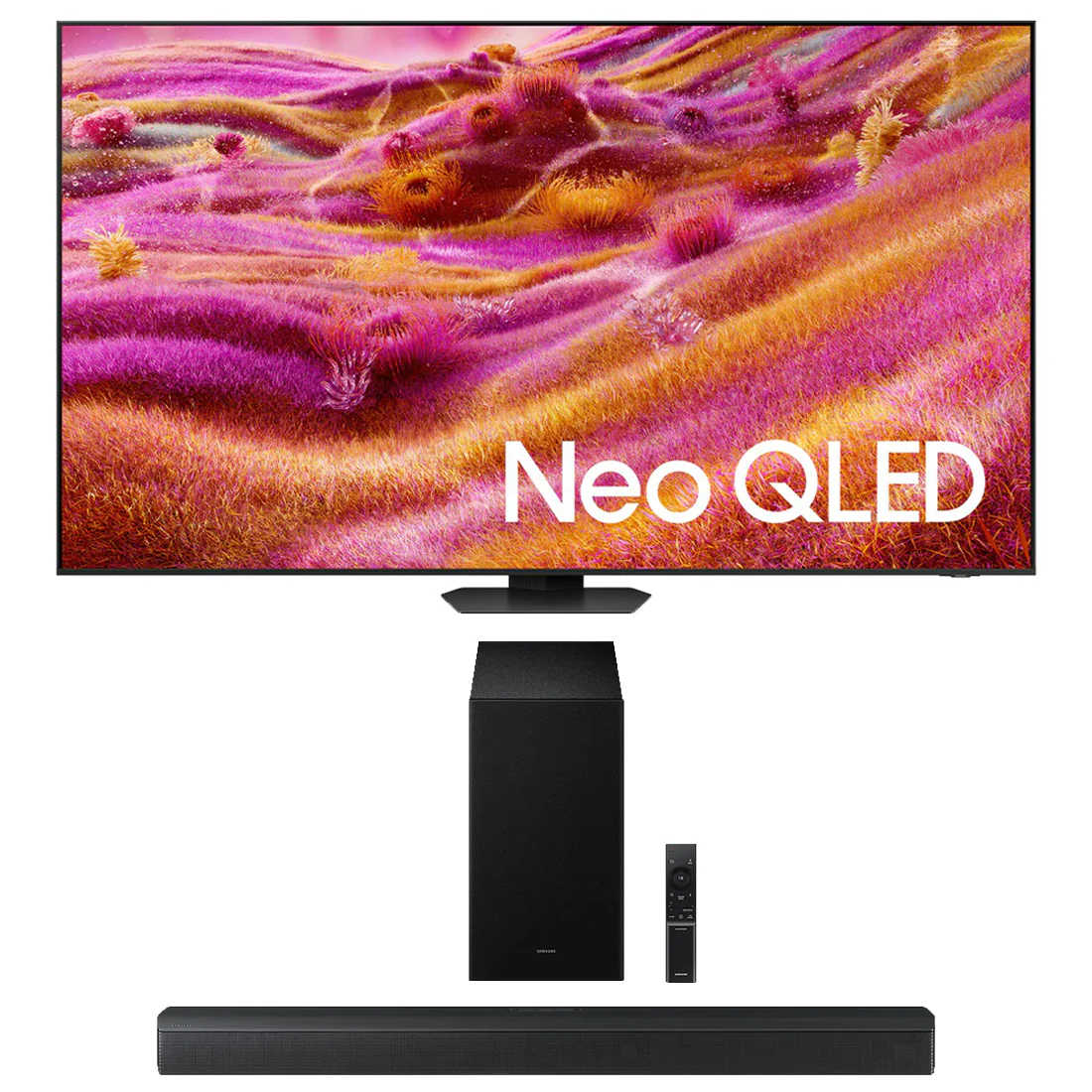 Samsung QN90F Neo QLED 4K Vision AI Smart TV | HW-B650F/ZC 3.1 Channel Soundbar - 2025 - Bundle