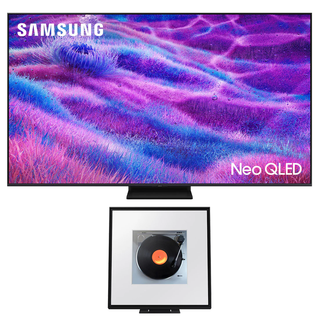 Samsung QN55QN82FAFXZC 55" 4K UHD HDR Neo QLED Tizen AI Smart TV | HW-LS60D/ZC Music Frame Wireless - Bundle