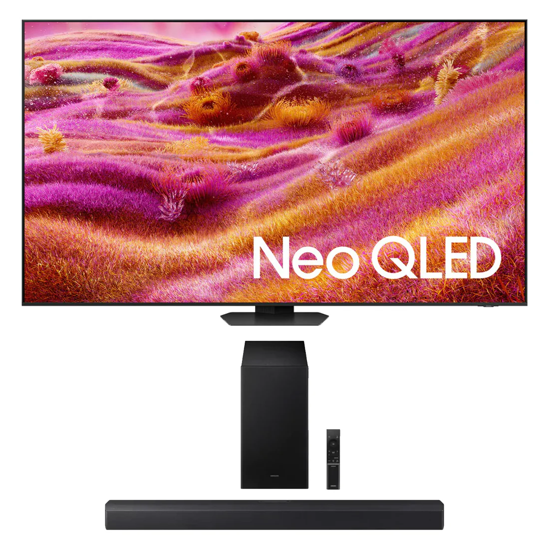 Samsung QN90F Neo QLED 4K Vision AI Smart TV | HW-B550F/ZC 2.1 Channel Soundbar - 2025 - Bundle