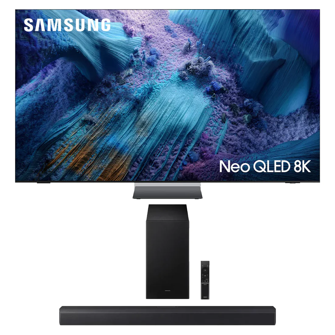 Samsung QN990F Neo QLED QN990F 8K Vision AI Smart TV | HW-B550F/ZC 2.1 Channel Soundbar - 2025 - Bundle
