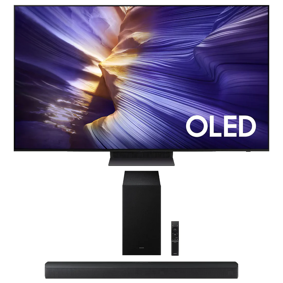 Samsung S90F OLED 4K Vision AI Smart TV | HW-B650F/ZC 3.1 Channel Soundbar - 2025 - Bundle