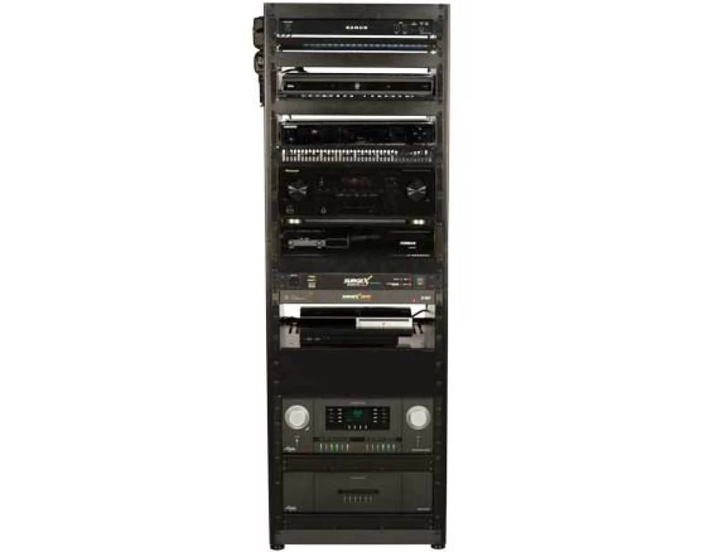 Sanus CFR1615-B1 15U AV Rack Stackable Open Frame Network Rack (CFR1615B1) - Image 3