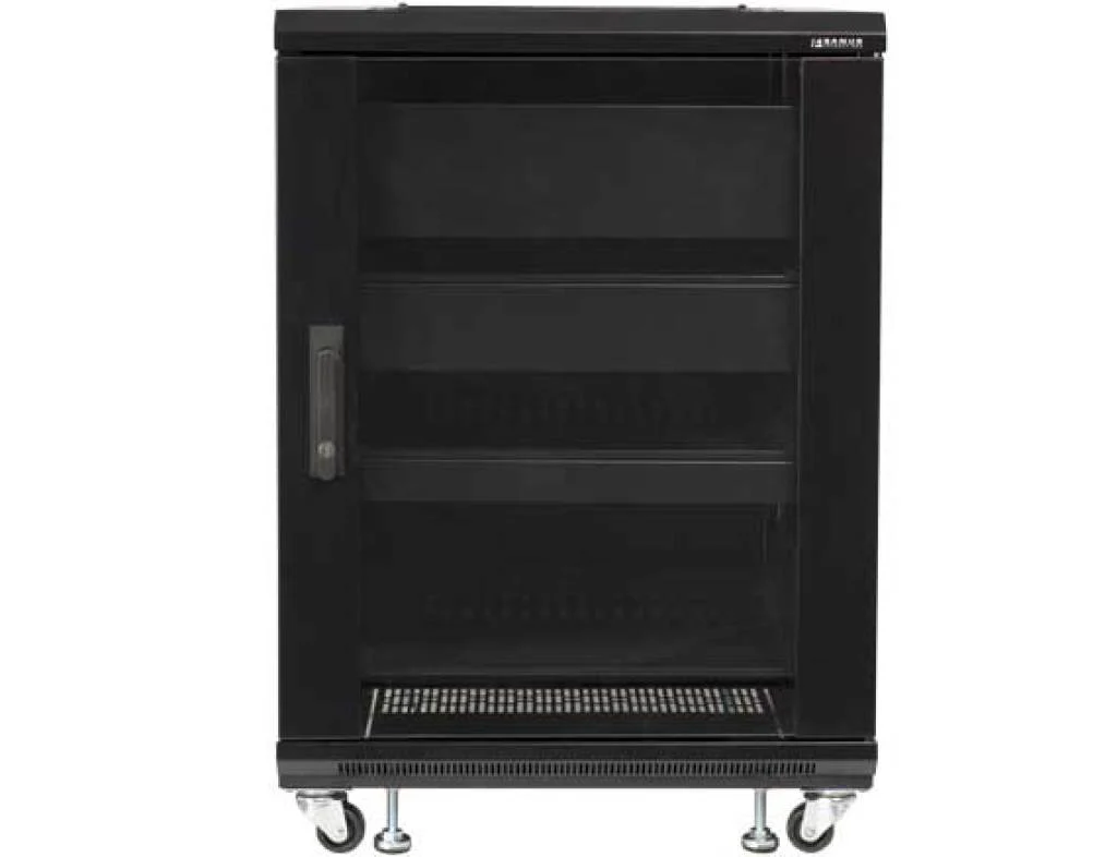 Sanus CFR2115-B1 15U AV Rack Audio Component Rack and Home Theater (CFR2115B1)