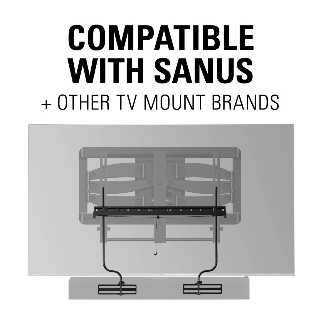 Sanus SASB1-B3 Universal Soundbar Mount Depth Adjustable - Black - Image 9