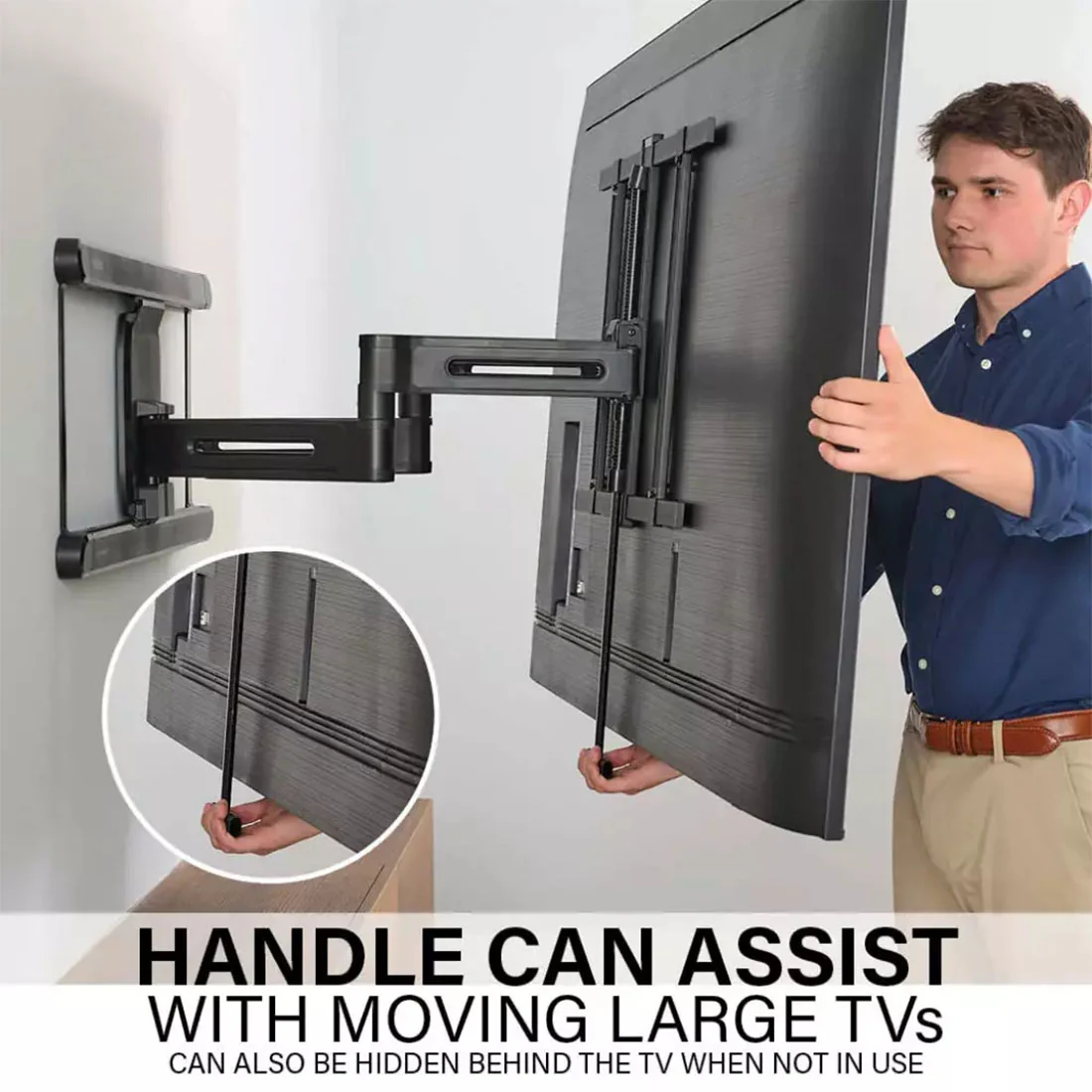 Sanus VLF828-B3 Full Motion 4D + Shift TV Wall Mount (VLF828B3) - Image 6