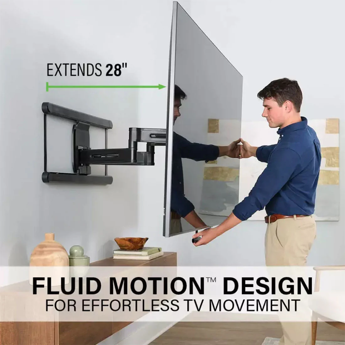 Sanus VLF828-B3 Full Motion 4D + Shift TV Wall Mount (VLF828B3) - Image 8
