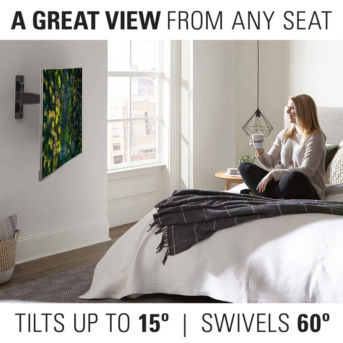 Sanus VMF720-B2 Premium Full Motion TV Wall Mount for 32"-65" TVs (VMF720B2) - Image 7