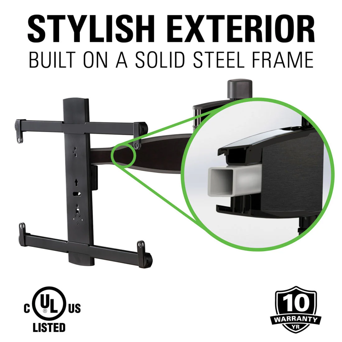 Sanus VMF720-B2 Premium Full Motion TV Wall Mount for 32"-65" TVs (VMF720B2) - Image 9