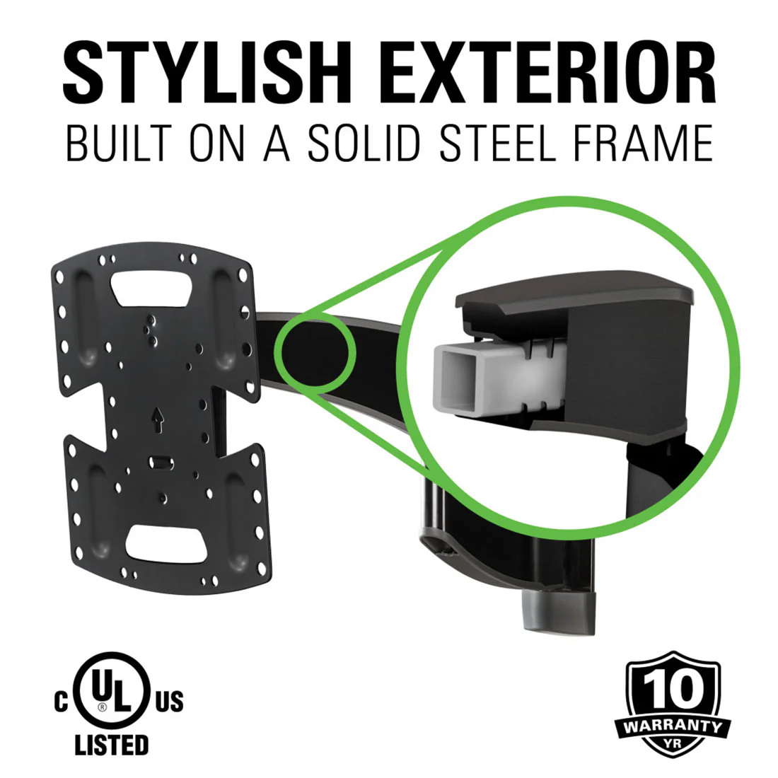 Sanus VSF716-B2 Premium Full Motion TV Wall Mount for 19"-43" TVs (VSF716B2) - Image 5