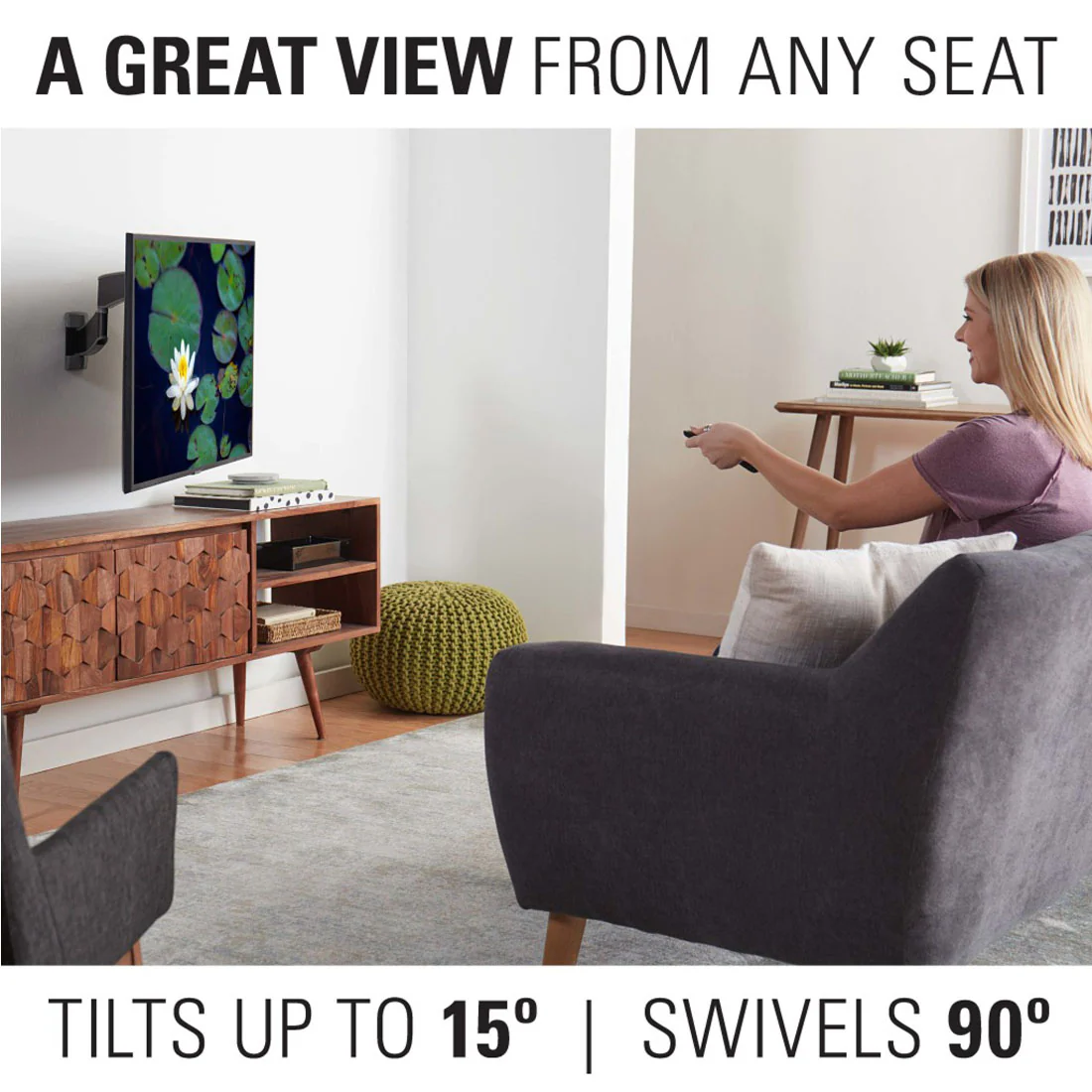 Sanus VSF716-B2 Premium Full Motion TV Wall Mount for 19"-43" TVs (VSF716B2) - Image 7