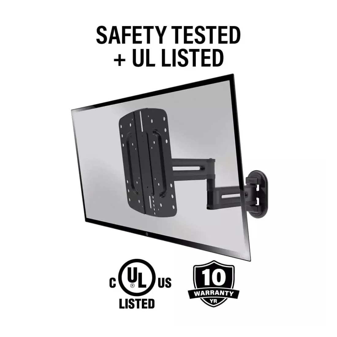 Sanus VSF817-B3 Advanced Full-Motion TV Wall Mount 19"-43" - Black (VSF817B3) - Image 9