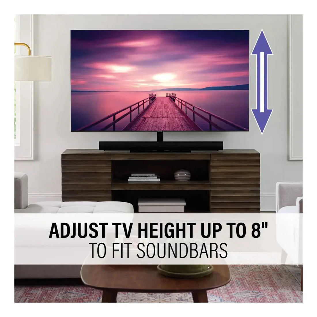 Sanus VSTV2-B3 TV Swiveling Base - Fits TVs 40-86" (VSTV2B3) - Image 3