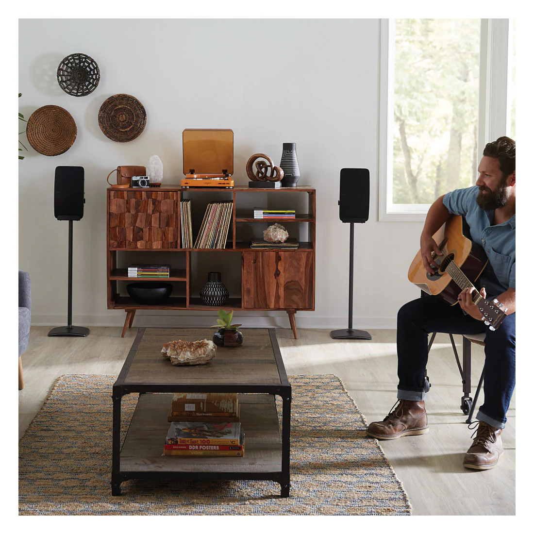Sanus WSS52 Wireless Speaker Stands for Sonos Five and Play : 5 Speakers - Each (WSS52B2) - Image 15