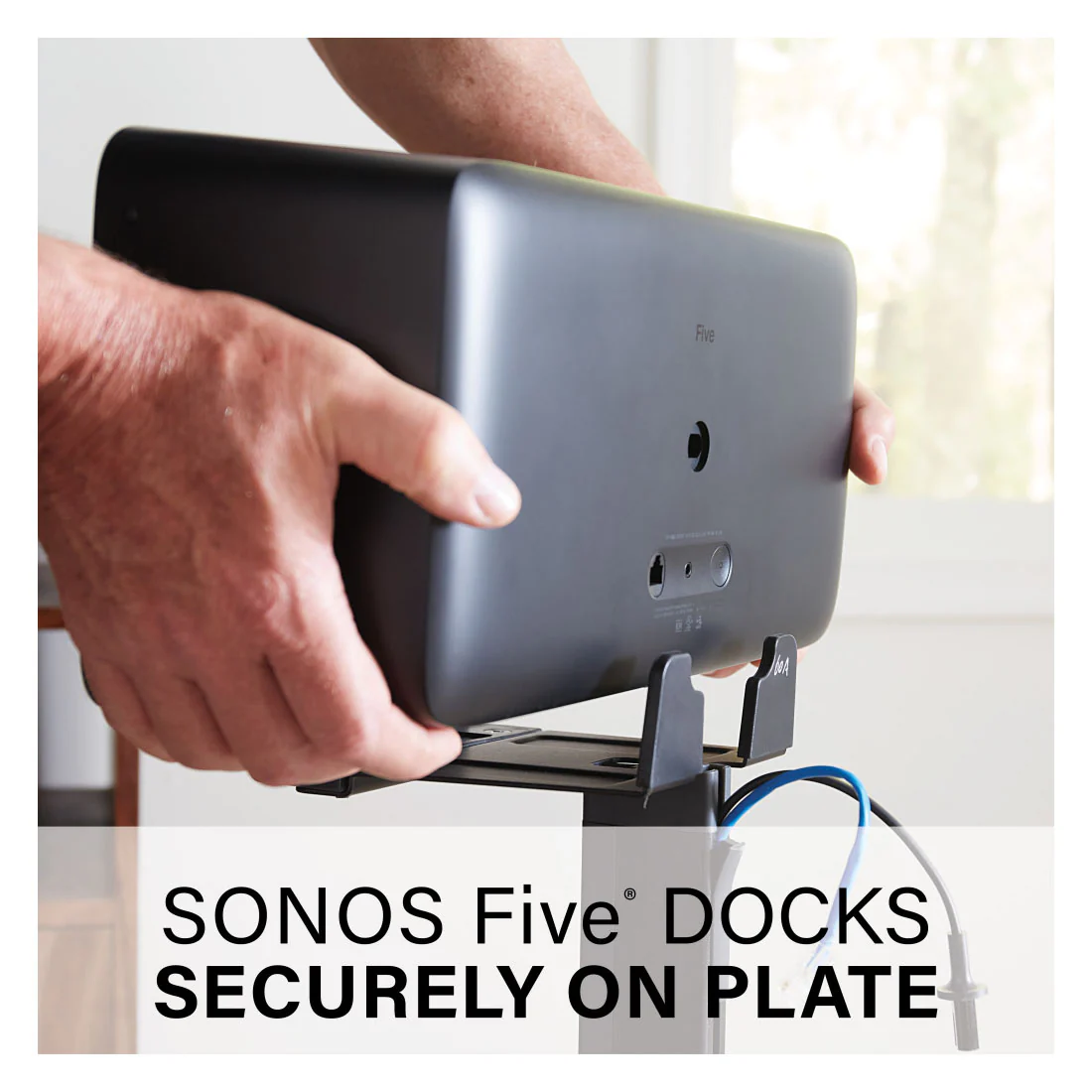 Sanus WSS52 Wireless Speaker Stands for Sonos Five and Play : 5 Speakers - Each (WSS52B2) - Image 16