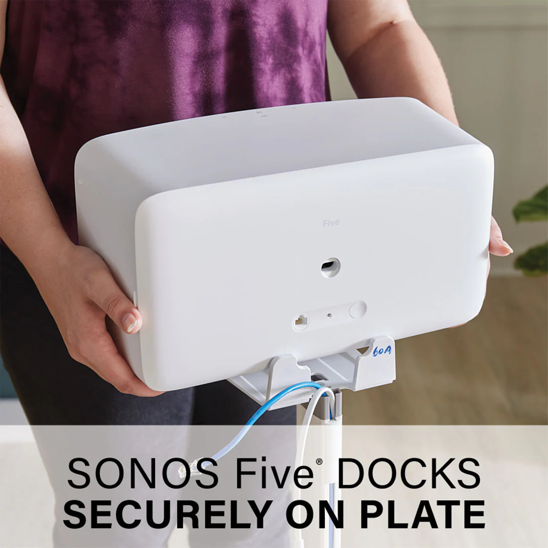 Sanus WSS52 Wireless Speaker Stands for Sonos Five and Play : 5 Speakers - Each (WSS52B2) - Image 5
