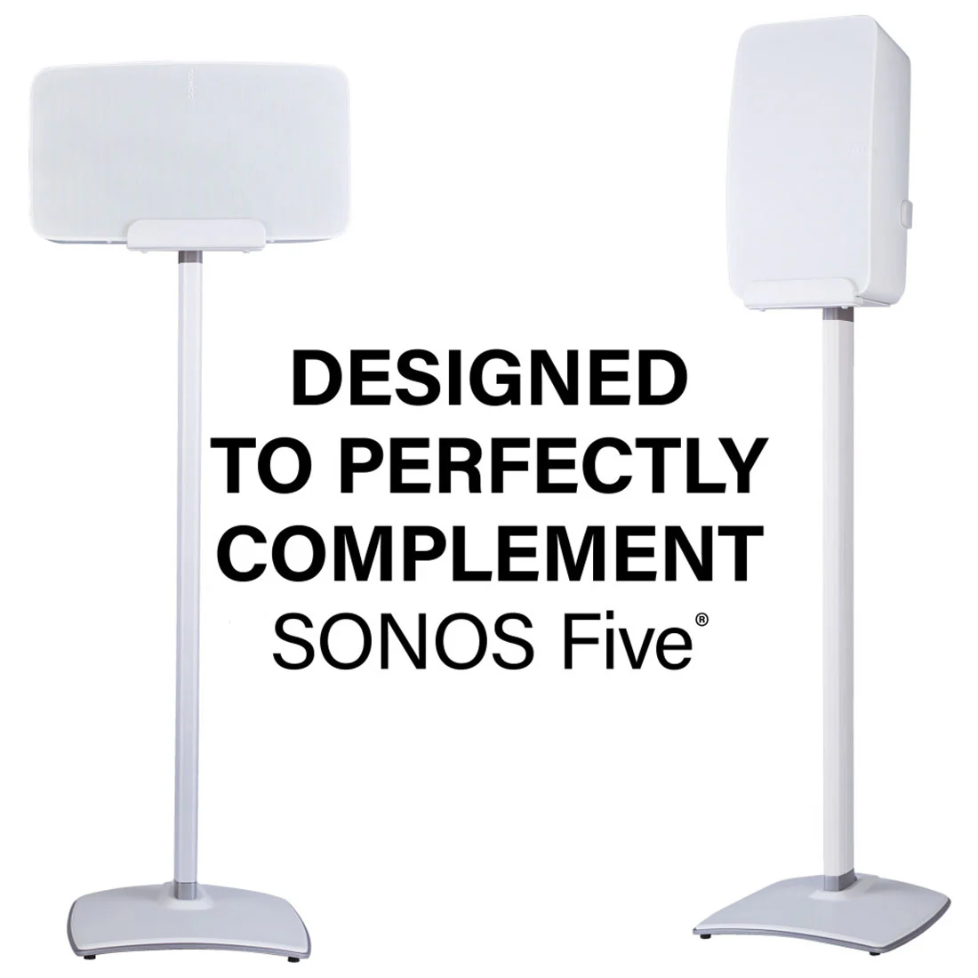 Sanus WSS52 Wireless Speaker Stands for Sonos Five and Play : 5 Speakers - Each (WSS52B2) - Image 6