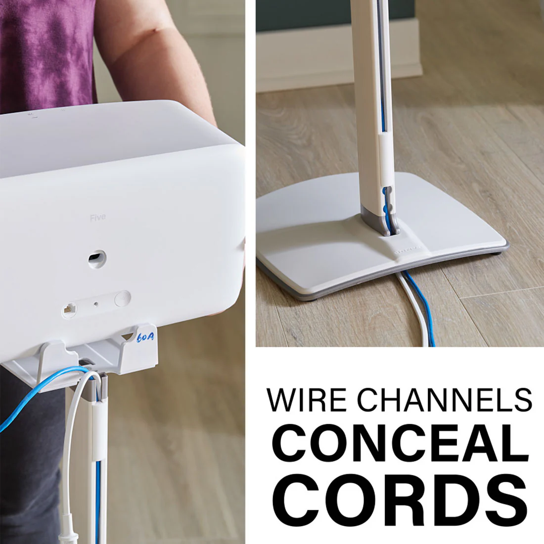 Sanus WSS52 Wireless Speaker Stands for Sonos Five and Play : 5 Speakers - Each (WSS52B2) - Image 7