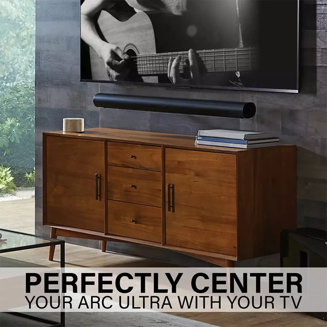 Sanus WSSAWM1 Extendable Soundbar Wall Mount Designed For Sonos Arc and Arc Ultra Soundbar (WSSAWM1B2) - Image 9