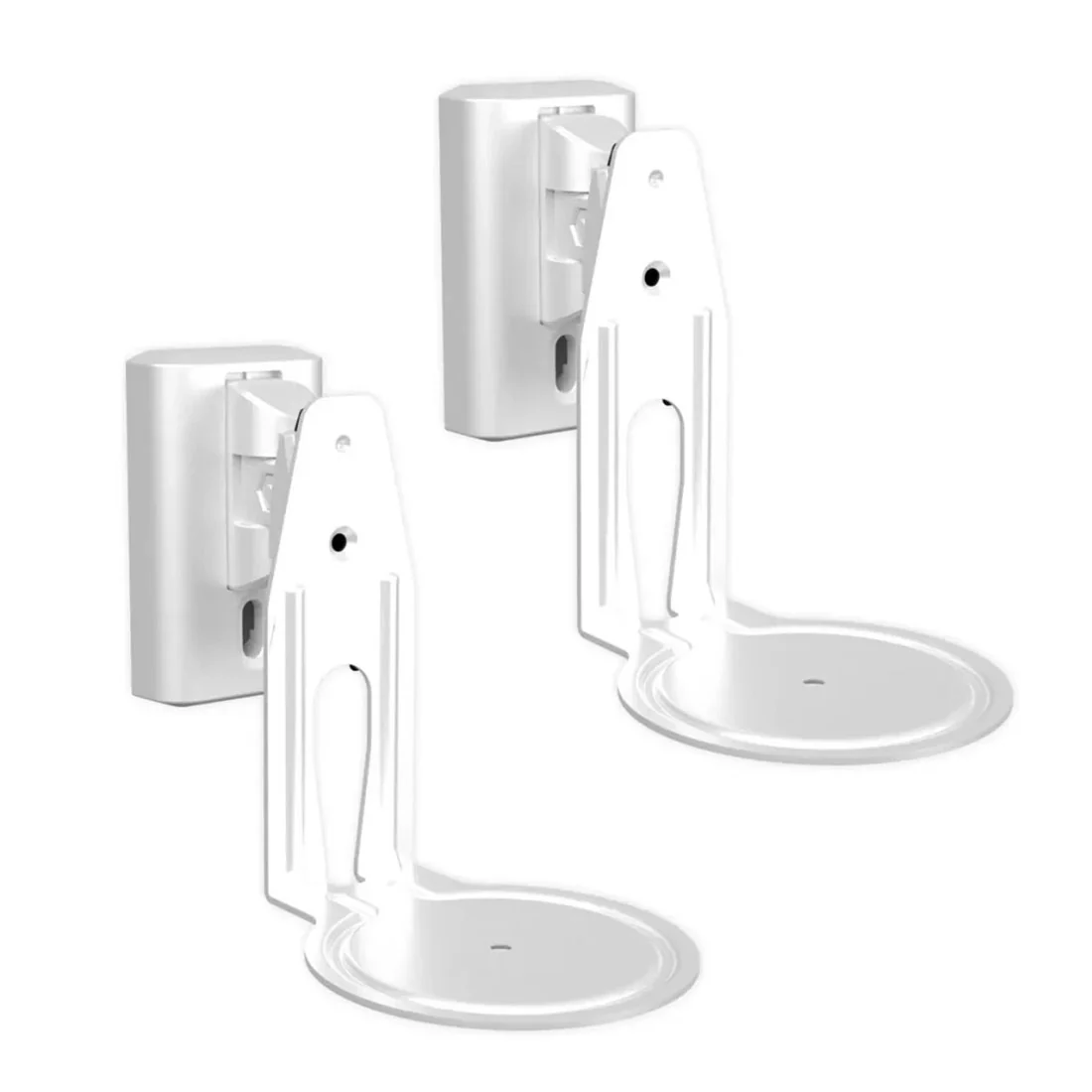 Sanus WSWME12-W2 Adjustable Speaker Wall Mount designed for the Sonos Era 100 - White - Pair (WSWME12W2)