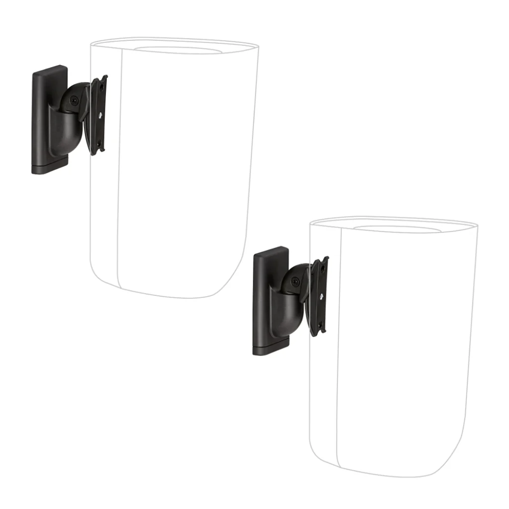 Sanus WSWMU2-B2 Speaker Wall Mounts for Bookshelf Speakers up to 10 lbs - Pair (WSWMU2B2) - Image 2