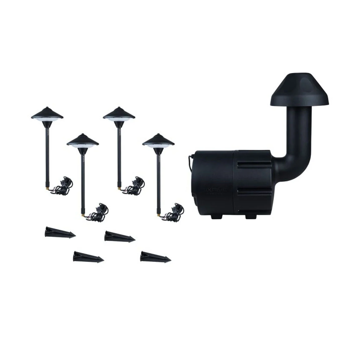 SixFive LSKIT4 Premium Outdoor Speaker Set (LSKIT4BLK)