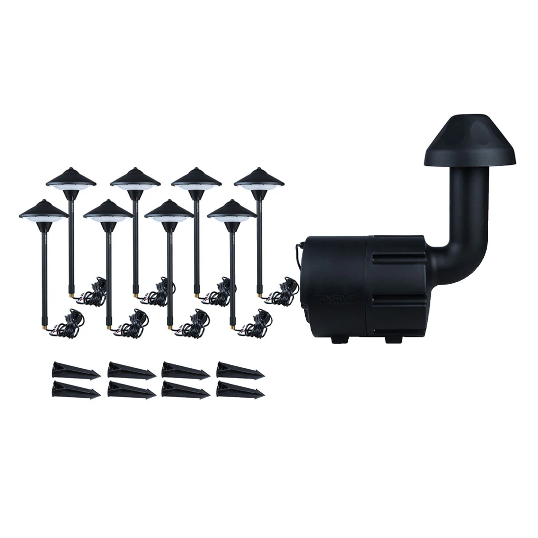 SixFive LSKIT8 Premium Outdoor Speaker Set (LSKIT8BLK)