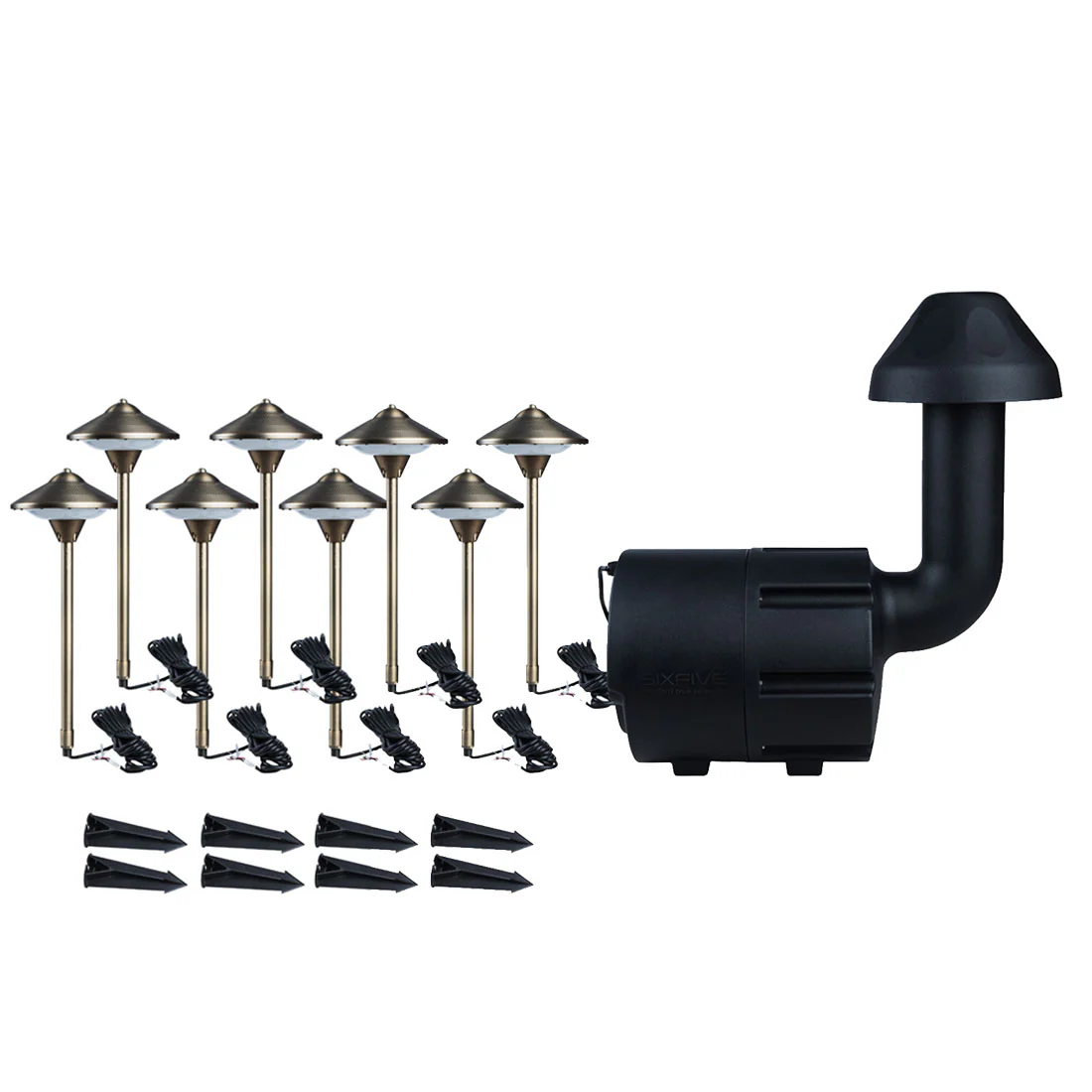 SixFive LSKIT8 Premium Outdoor Speaker Set (LSKIT8BLK) - Image 2