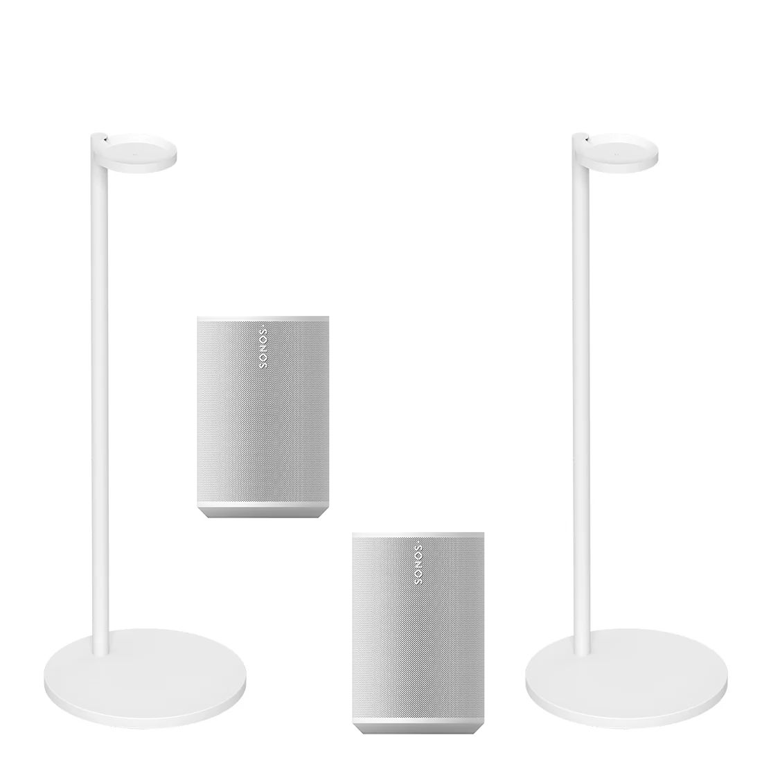 Sonos Era 100 Bluetooth Smart Speaker with Speaker Stand | Pair - Bundle - Image 2