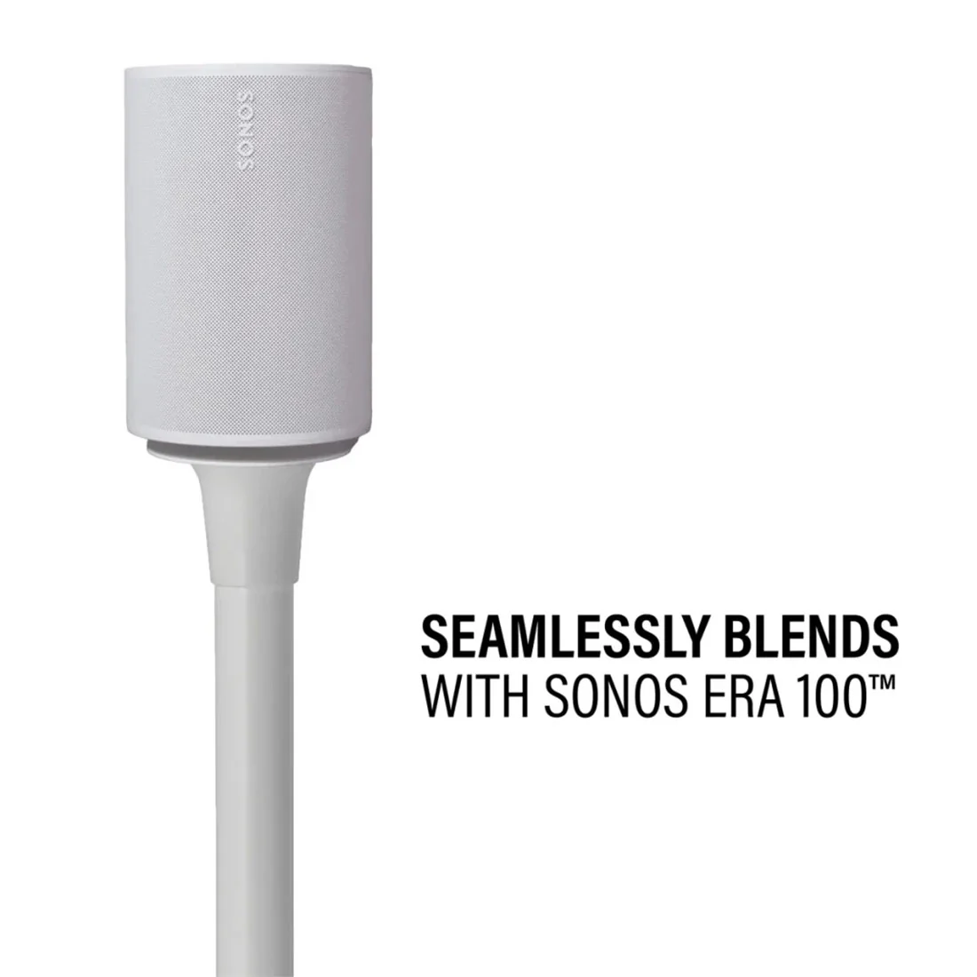 Sonos Era 100 Speaker with Sanus WSSE12 Speaker Stands - Pair - Bundle - Image 4