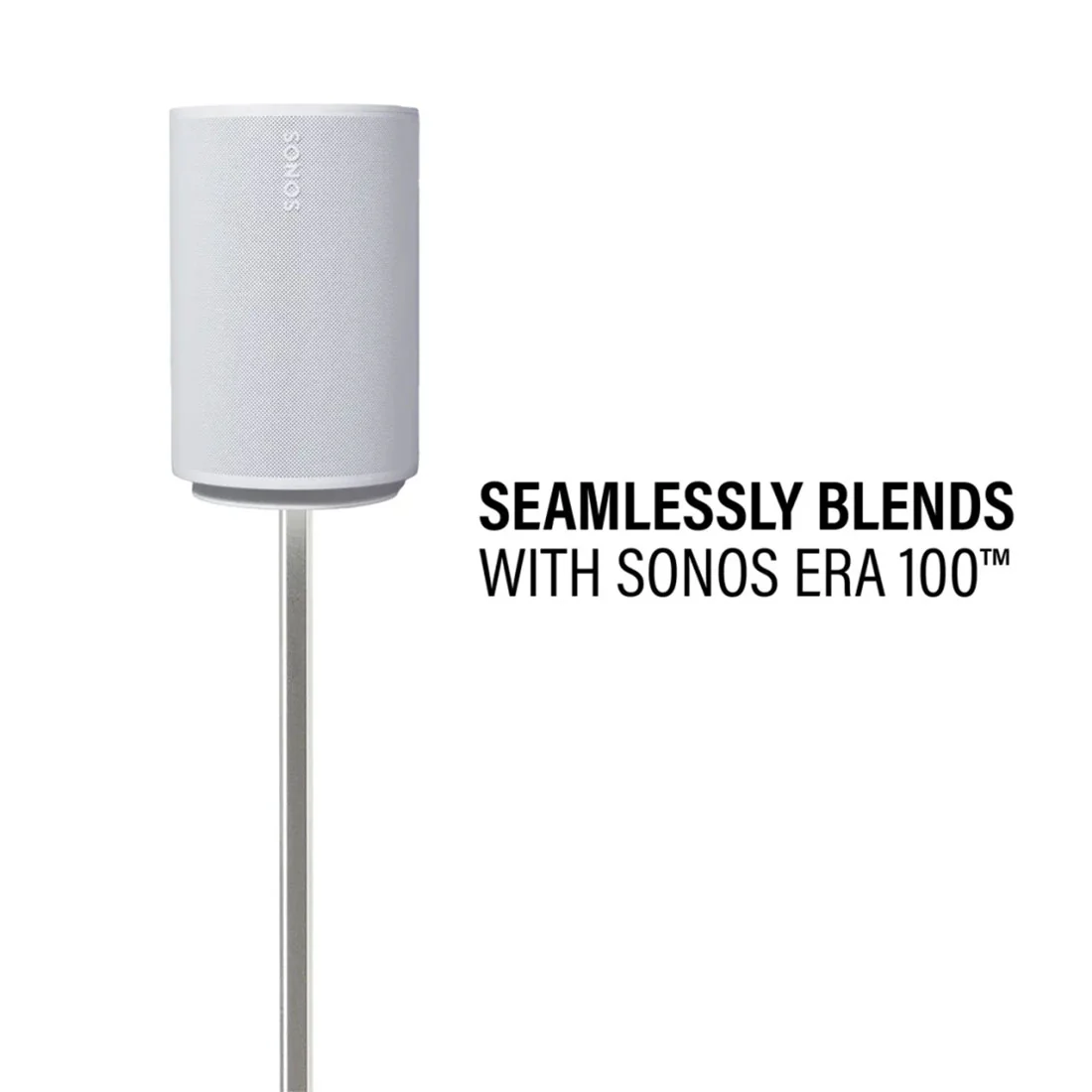 Sonos Era 100 Speaker with Sanus WSSE1A2 Speaker Stand - Pair -Bundle - Image 4