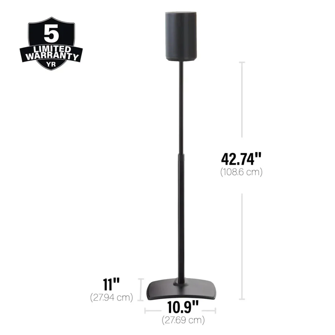 Sonos Era 100 Speaker with Sanus WSSE1A2 Speaker Stand - Pair -Bundle - Image 7