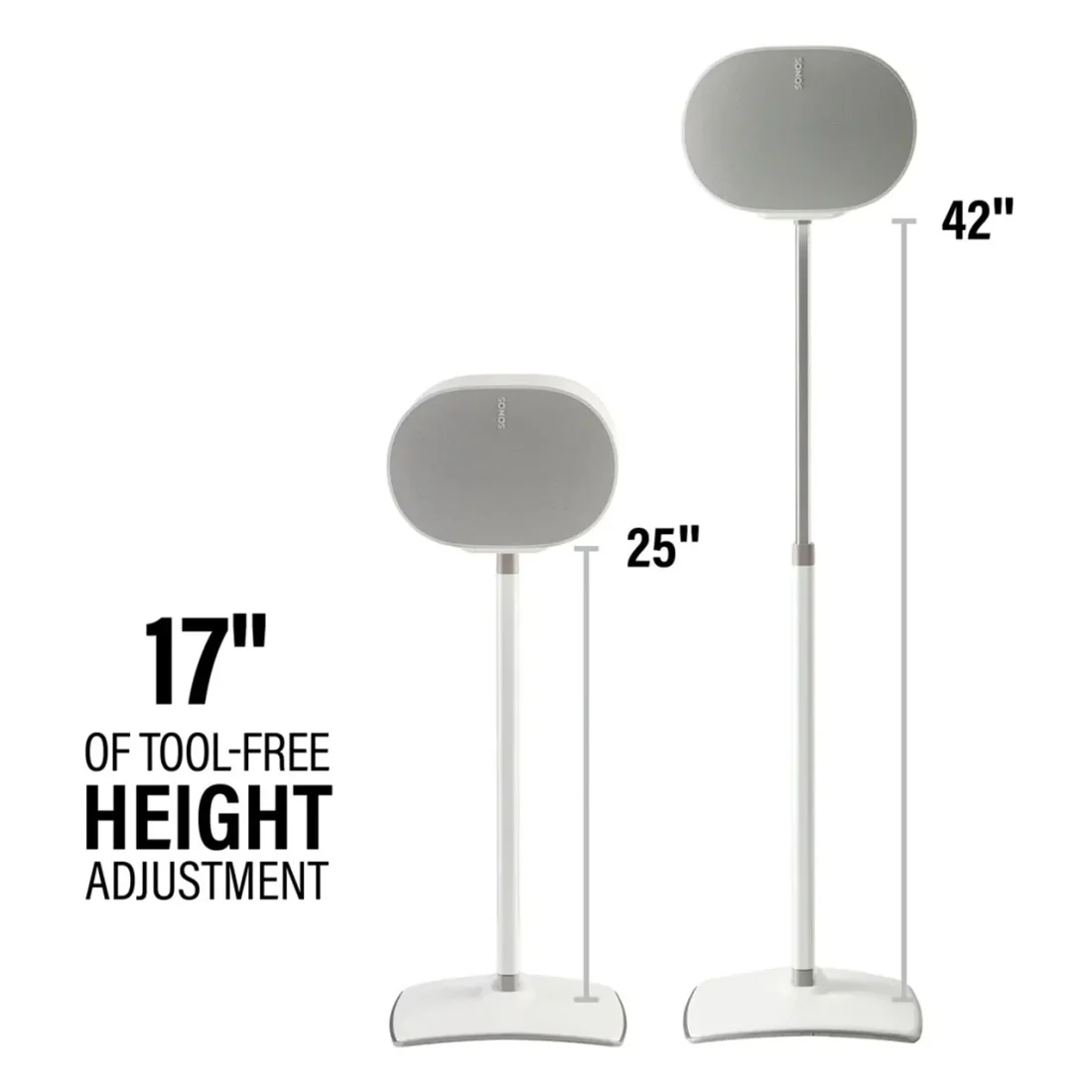 Sonos Era 300 Wireless Speaker with Sanus WSSE3A2 Speaker Stand - Pair - Bundle - Image 5