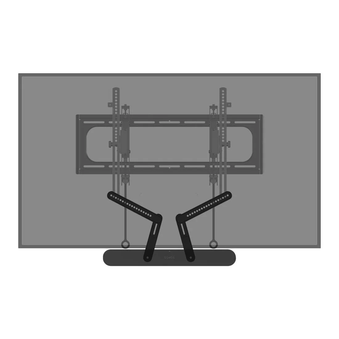 Sanus WSSAFM1-B2 Soundbar Mount for Sonos Ray - Black (WSSAFM1B2) - Image 2