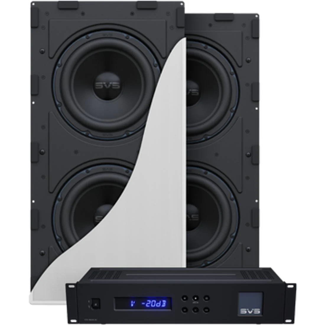 SVS 3000 In-Wall Subwoofer System - Dual 9" Drivers, 800 W Amp