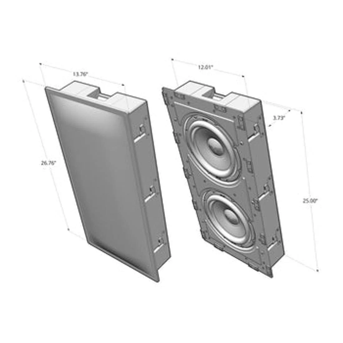 SVS 3000 In-Wall Subwoofer System - Dual 9" Drivers, 800 W Amp - Image 3