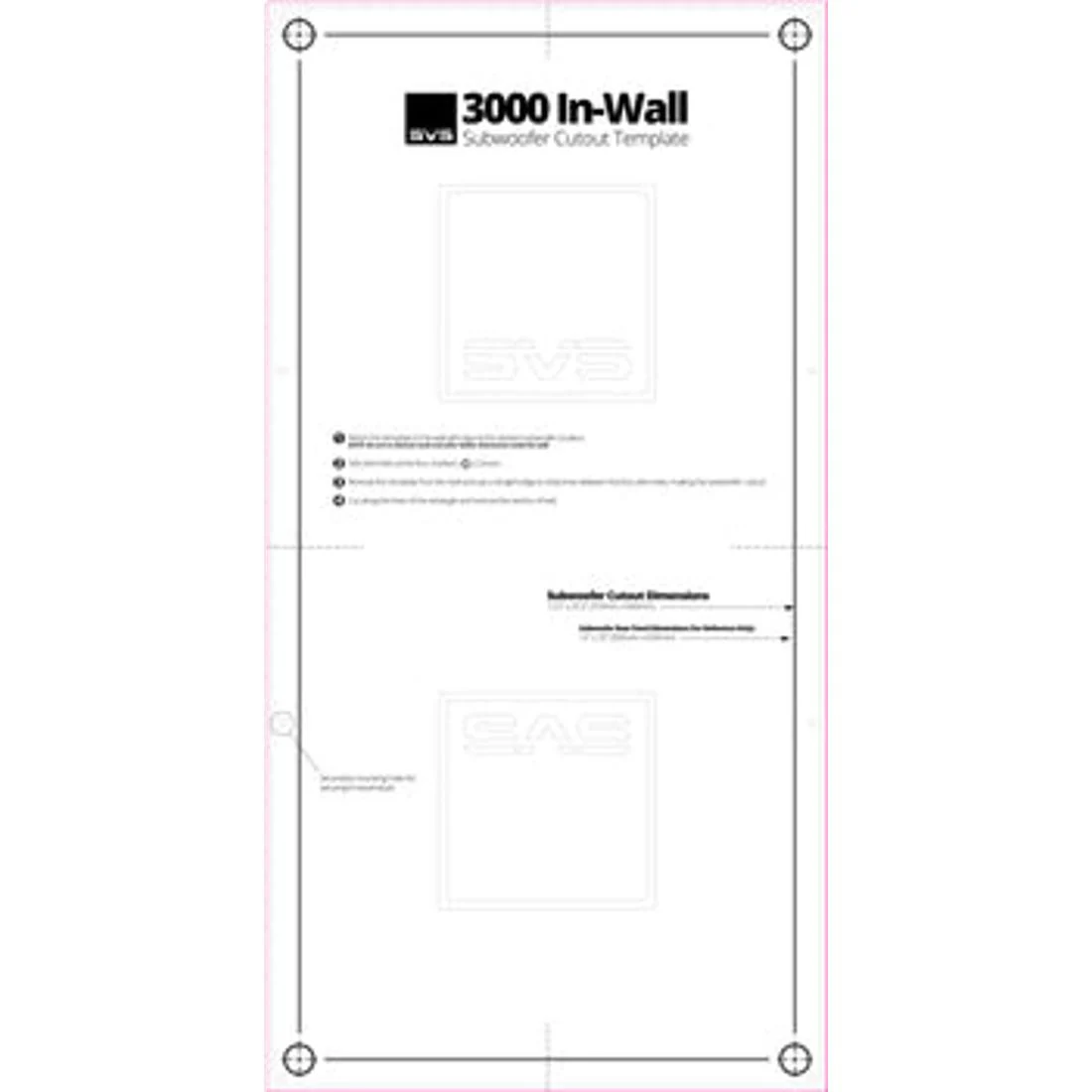 SVS 3000 In-Wall Subwoofer System - Dual 9" Drivers, 800 W Amp - Image 7