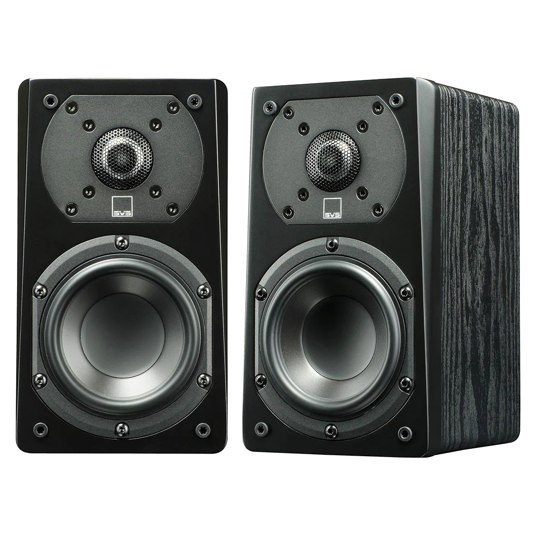 SVS Prime Satellite Compact On Wall Speakers - Pair - Black Ash (PRIME SATELLITE BLACK ASH)