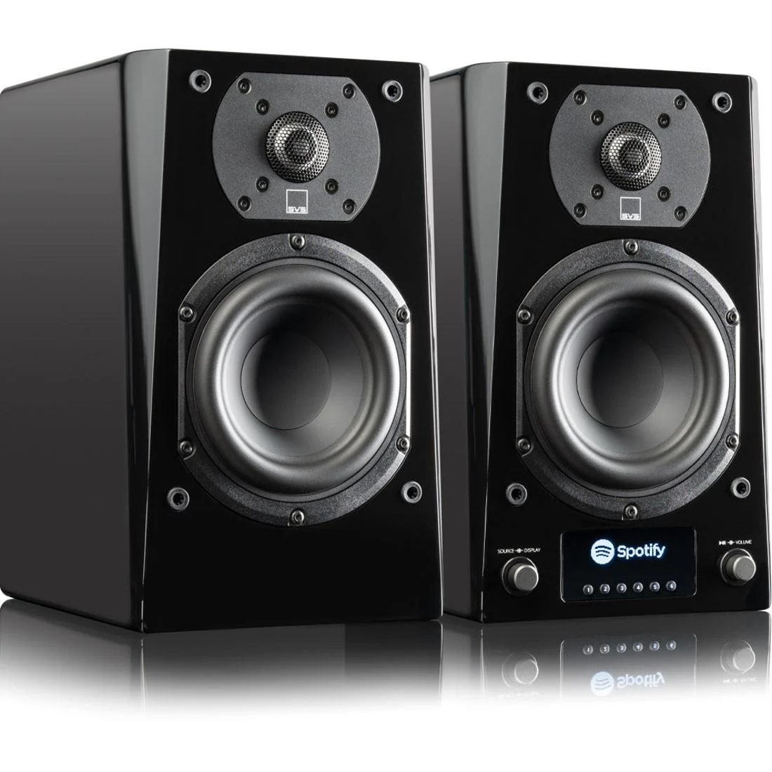 SVS Prime Wireless Pro Powered Speakers - High-Resolution Sound - Pair (PRIMEWIRELESSPROBLKGLS) - Image 3
