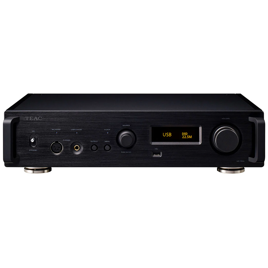 TEAC UD701NB Reference 700 Series Network Audio Player/USB DAC/Headphone Amp/Preamplifier - Black (UD701NB)