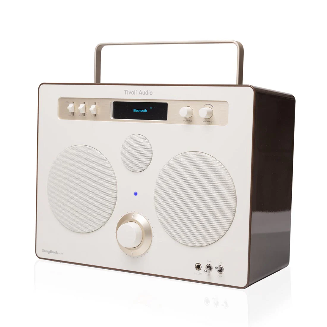 Tivoli Audio SongBook MAX Portable Bluetooth Speaker - Cream/Brown (OPEN BOX) - Image 3