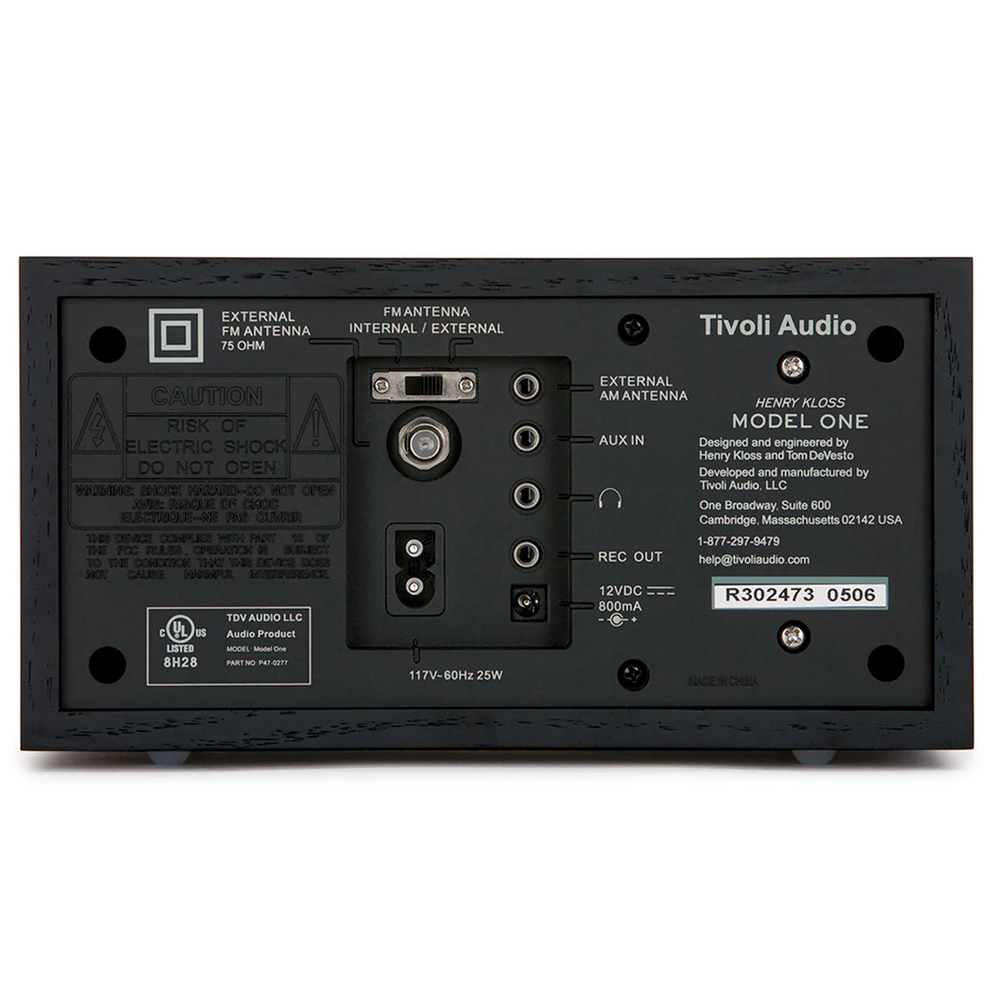 Tivoli M1BBS Model One AM/FM Table Radio - Black (M1BBS) - Image 2