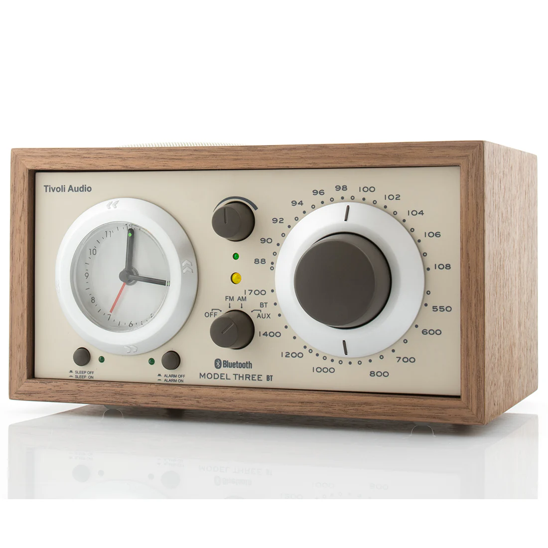 Tivoli M3BTCLA Model Three Bluetooth Clock Radio - Walnut (M3BTCLA) - Image 3