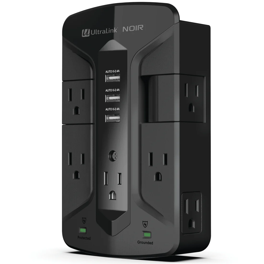 Ultralink ULN700XR Noir Multimedia Surge Protector – Black (ULN700XR)