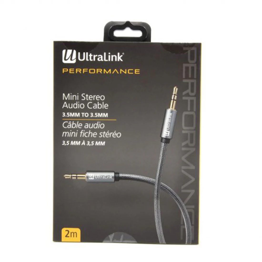 Ultralink ULP2AUX2 Mini Stereo AUX Audio Cable 3.5mm - 3.5mm - 2 Metres (ULP2AUX2) - Image 2