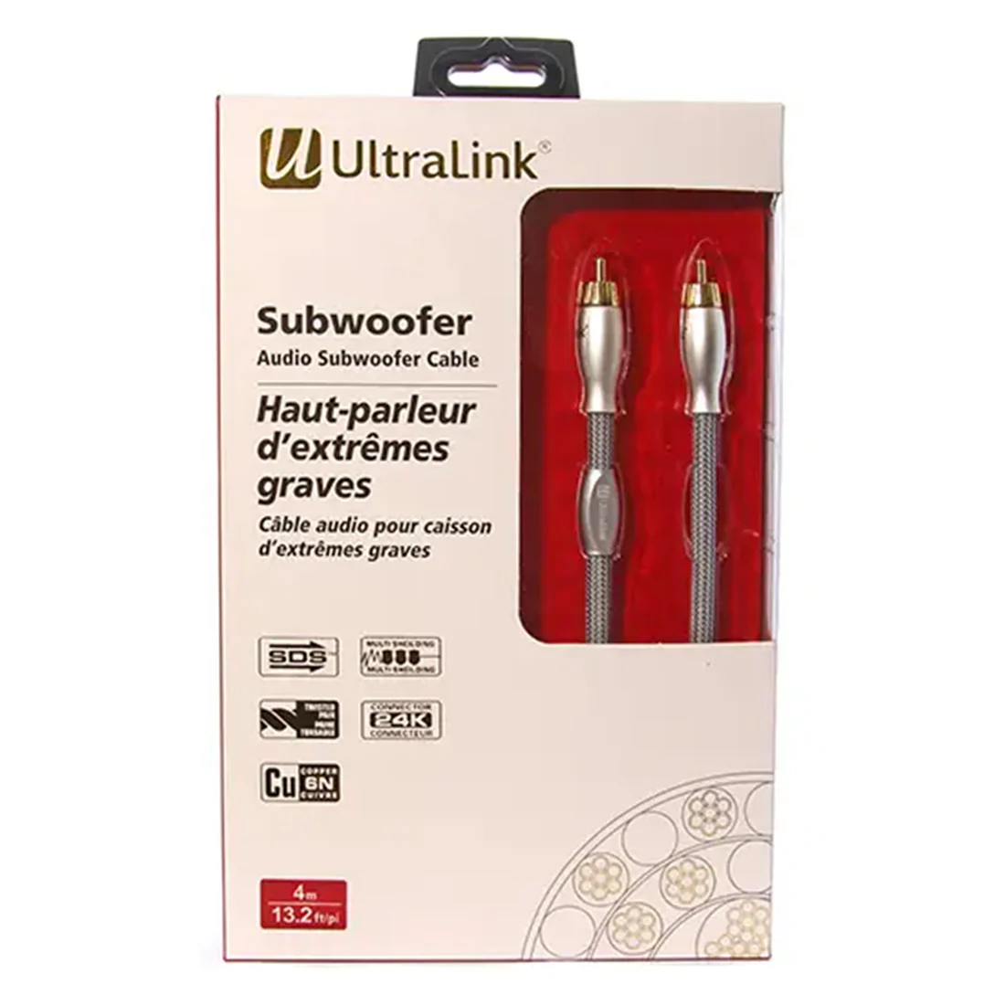 UltraLink USW4M Caliber Subwoofer 4M Cable 4.0 M (USW4M)