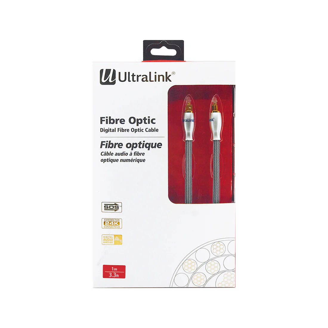 UltraLink UTD1M Optical Audio Cable with 24K Gold Plating (UTD1M)