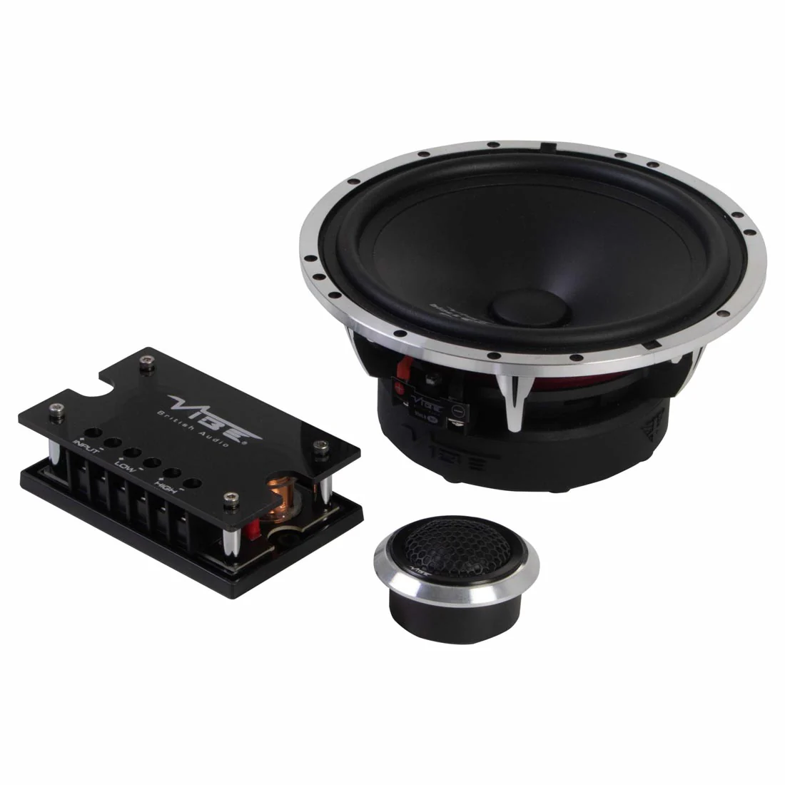Vibe Audio BA6C-V0 Black Air Pro Series 6" Component Speaker System (BA6CV0)