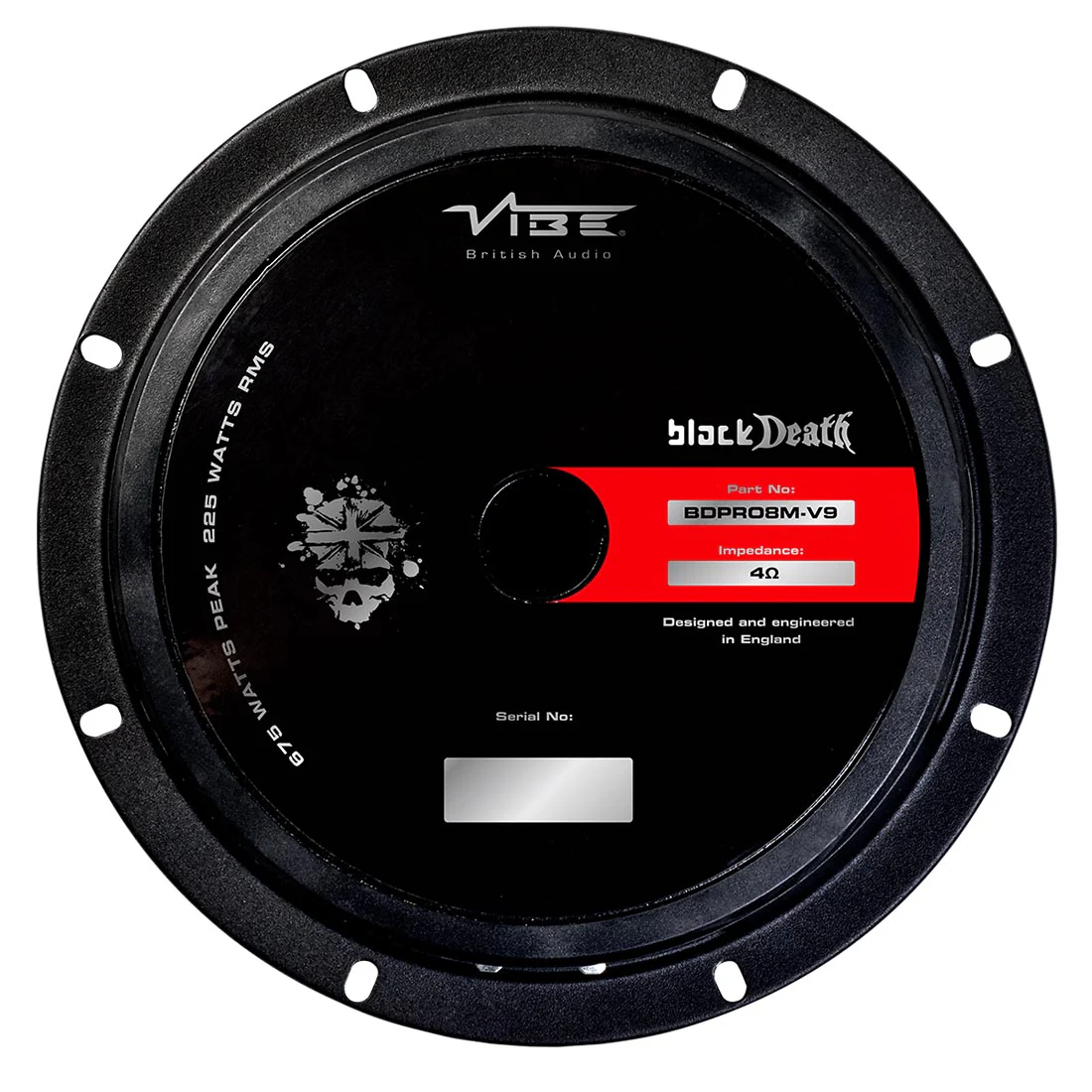 Vibe Audio BDPRO8M-V9 BlackDeath Series 7" Pro Audio Midrange Speaker - Each (BDPRO8MV9) - Image 3