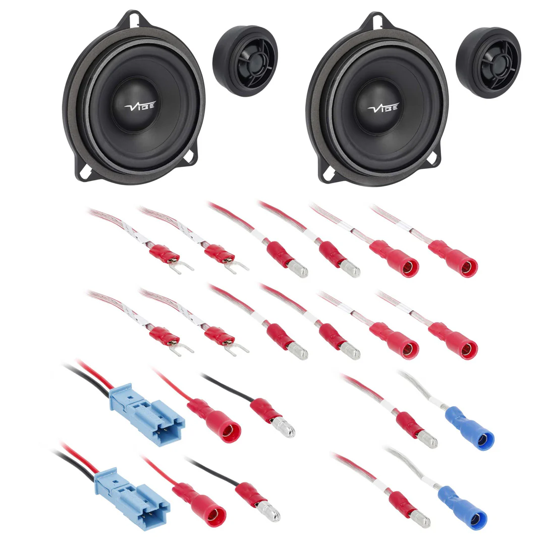 Vibe Optisound OS-BMW4V4 OEM 4" Front Door Component Speaker System for Select BMWs (OSBMW4V4)